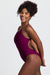 Brandon Swim Onesie - Cabernet
